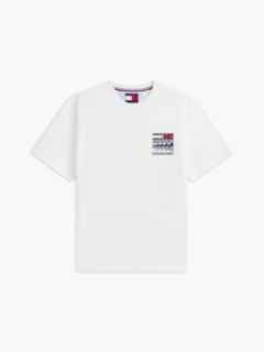 Tommy Jeans Relaxed Outdoor Logo T-Shirt — Ecru 5
