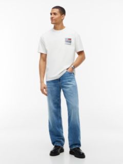 Tommy Jeans Relaxed Outdoor Logo T-Shirt — Ecru 2