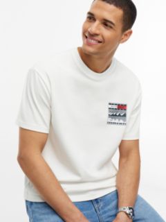 Tommy Jeans Relaxed Outdoor Logo T-Shirt — Ecru 3