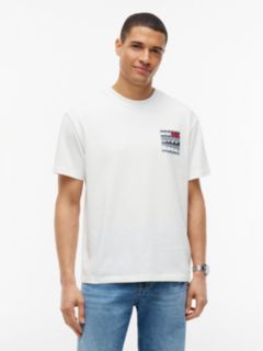Tommy Jeans Relaxed Outdoor Logo T-Shirt — Ecru 1