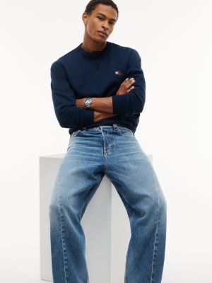Мужские джинсы Tommy Jeans Lightweight Barrel Jean, цвет: Средняя варка — фото 4