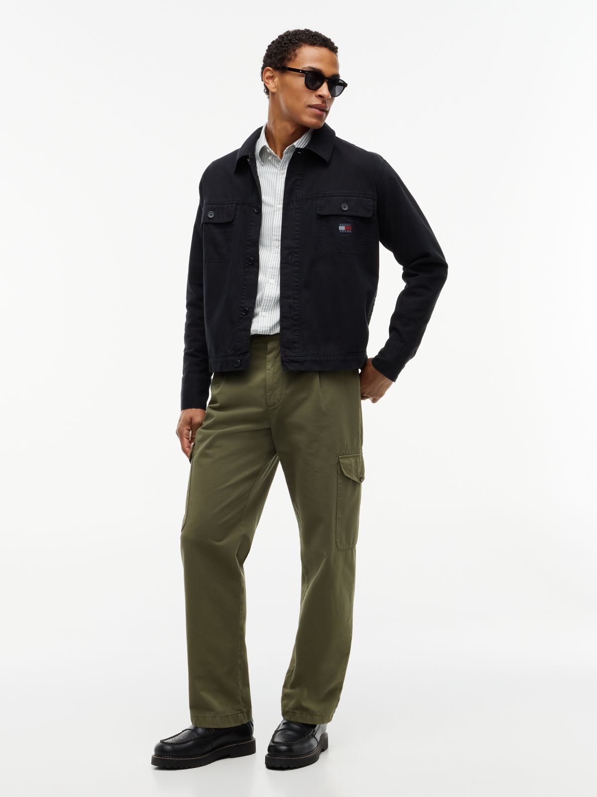 Tommy Jeans Utility Overshirt — Black