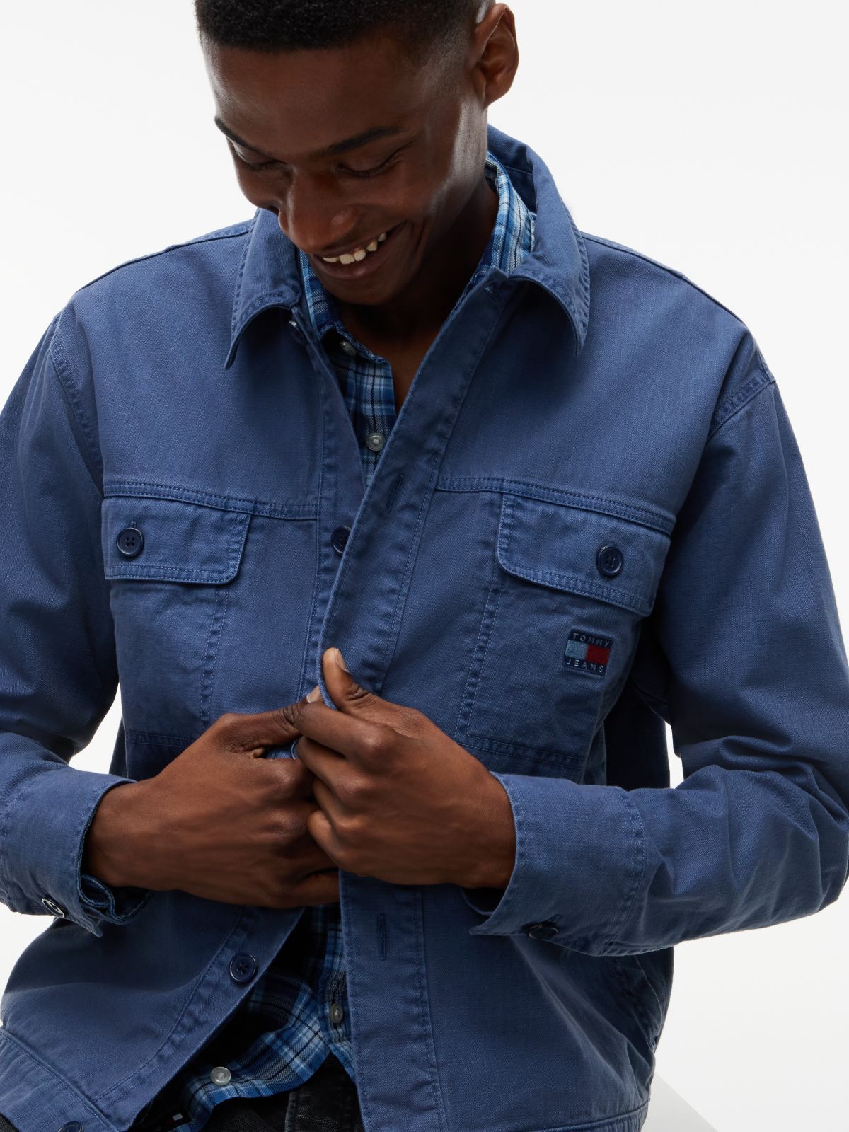 Tommy Jeans Utility Overshirt — Basic Navy