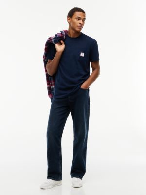 Мужская футболка Tommy Jeans Pegasus Logo Pocket, цвет: Тёмный синий — фото 2