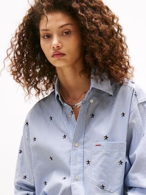 Tommy Girl Embroidered Star Stripe Shirt | Tommy Hilfiger