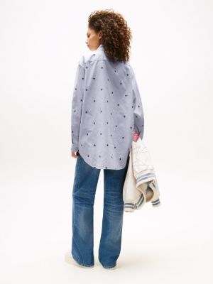 トミーページ Stripe High-Rise Wide Leg Jean | Tommy Hilfiger