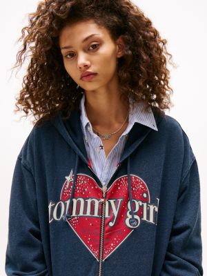 Tommy Girl Heart Logo Hoodie | Tommy Hilfiger USA