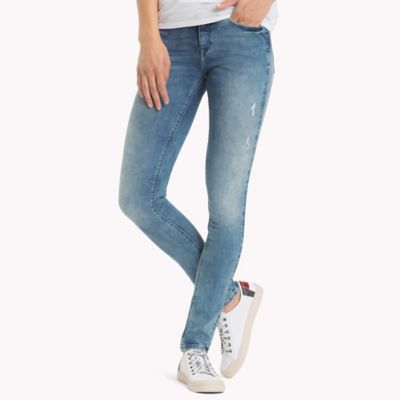 tommy jeans nora mid rise skinny fit jeans