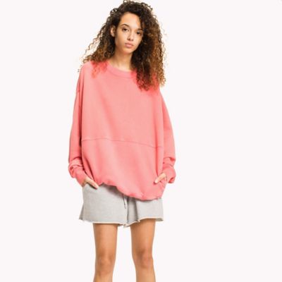 peach tommy hilfiger sweatshirt
