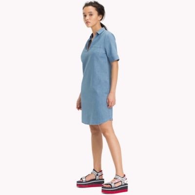 tommy hilfiger denim shirt dress