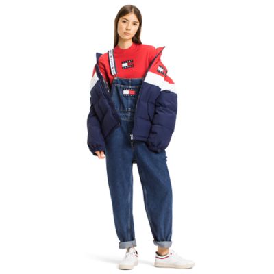 tommy puffer jacket women's