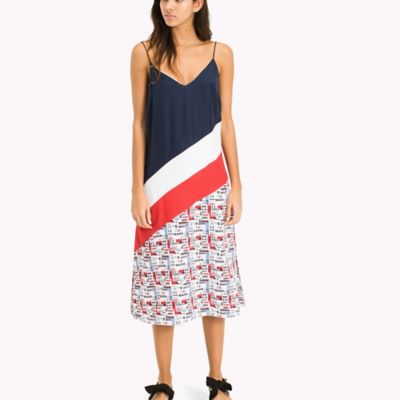 tommy hilfiger color block dress