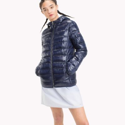 tommy hilfiger women's packable down jacket with hood