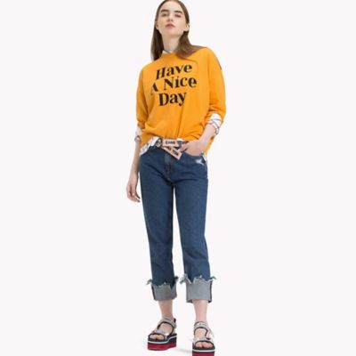 tommy jeans have a nice day sweatshirt