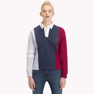 tommy jeans colorblock rugby shirt