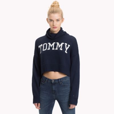 tommy cropped sweater