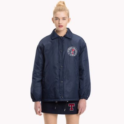 tommy jeans padded coach jacket