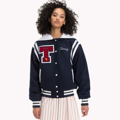 tommy hilfiger letterman jacket