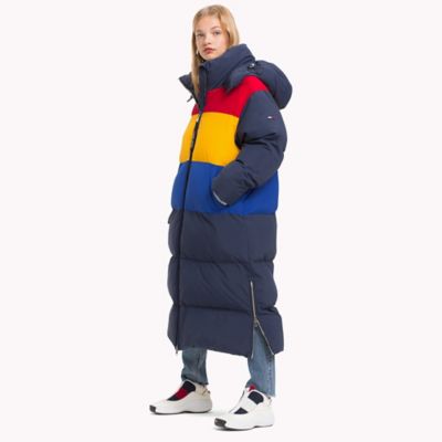 tommy hilfiger men's wilson colorblocked puffer jacket