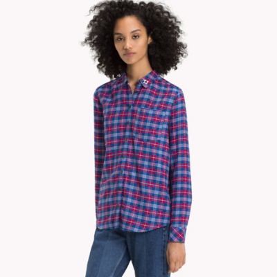 tommy hilfiger gingham check shirt