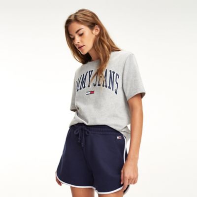 tommy jeans collegiate logo tee