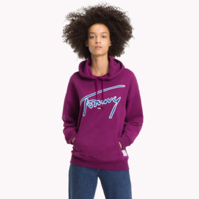 tommy jeans sweatshirt purple