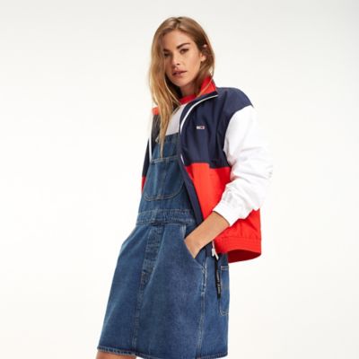 tommy hilfiger colorblock windbreaker