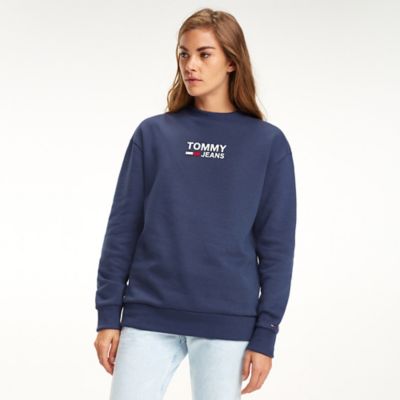 tommy jeans classics logo crew