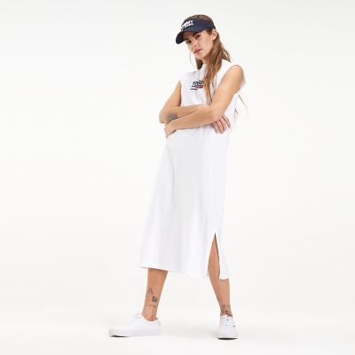 tommy jeans logo tank dress