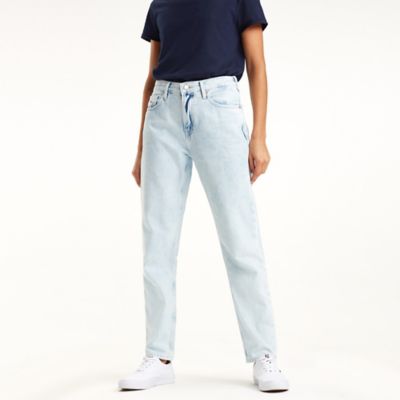 tommy hilfiger high rise tapered jeans