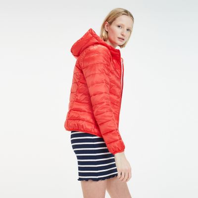 tommy jeans quilted zip through jacket