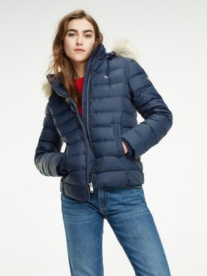 tommy hilfiger long down jacket