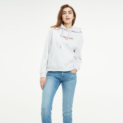 tommy hilfiger metallic logo sweatshirt