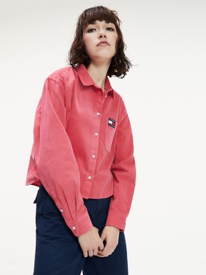 tommy jeans corduroy shirt