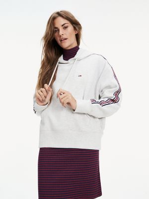 tommy hilfiger taped hoodie