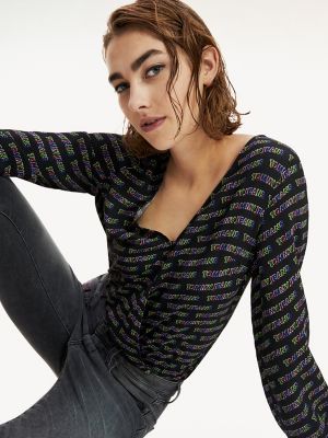 tommy hilfiger logo print leggings