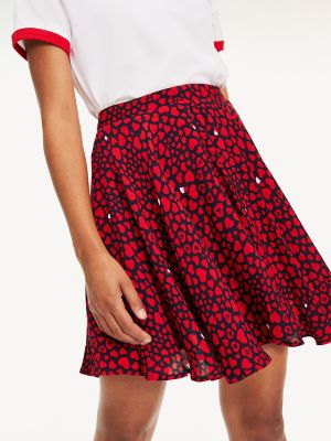 tommy hilfiger red skirt