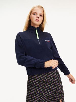 tommy hilfiger zip sweater women's