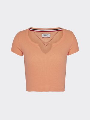 cropped tommy hilfiger t shirt