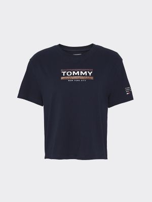 tommy hilfiger crop t shirt