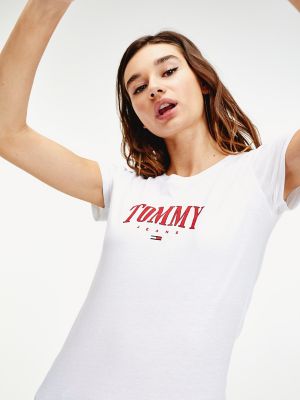 tommy jeans script t shirt