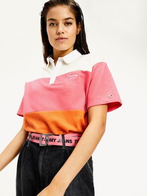 tommy hilfiger cropped polo