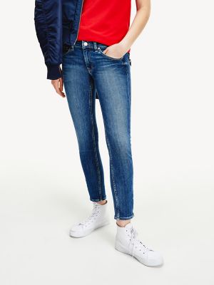 Low Rise Skinny Fit Ankle Zip Jean 