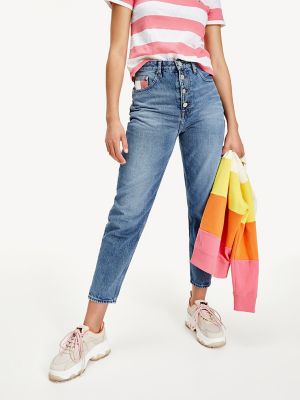 tommy hilfiger high rise mom fit jeans