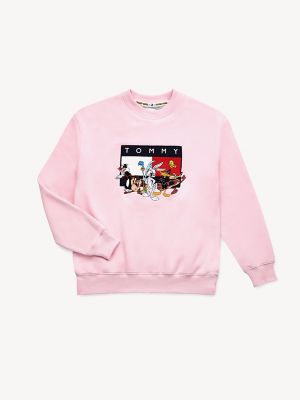 pink tommy sweatshirt