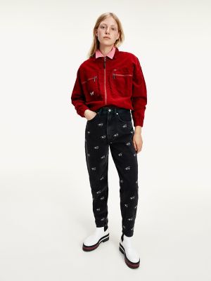 tommy hilfiger high rise mom jeans