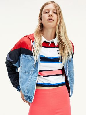 tommy hilfiger cropped denim jacket