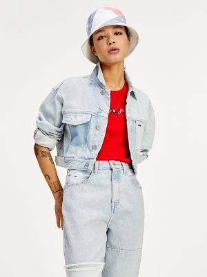 cropped trucker jacket tommy