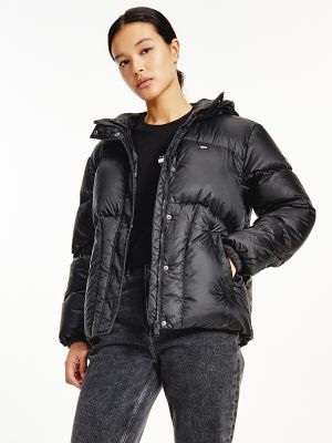 recycled nylon puffer jacket tommy jeans