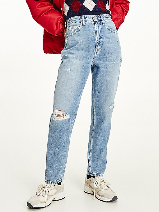 Marvel doorway fire High Rise Tapered Mom Fit Jean | Tommy Hilfiger